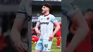 Declan Rice goal celebration 🤩 westham declanrice goal celebration edit football soccer [upl. by Osnofla]