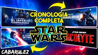 CRONOLOGÍA completa de STAR WARS 📅🌌🎬🎮 [upl. by Aihsinyt264]