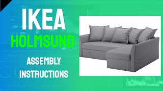 IKEA Holmsund Sofabed Assembly Instructions [upl. by Bristow835]