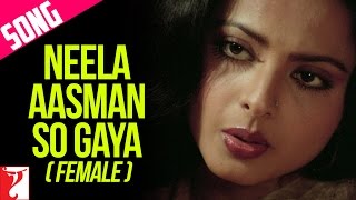 Neela Aasman So Gaya Female  Song  Silsila  Amitabh Bachchan  Rekha  Jaya  Lata Mangeshkar [upl. by Berlinda]