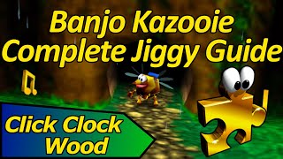 How to Collect all Jiggies in Click Clock Wood  Banjo Kazooie Complete Jiggy Guide [upl. by Emaj414]