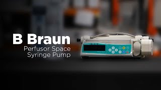 B Braun Perfusor Space Syringe Pump  Overview [upl. by Ahsini]