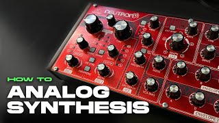 How to use any analog synthesizer [upl. by Jordanson]