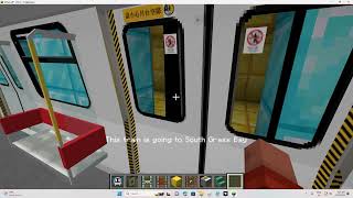 First Minecraft video MTR Line 2 Lightrail [upl. by Yates]