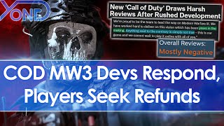 Call of Duty Modern Warfare 3 Devs Respond To Rushed Development Report Players Seek Refunds [upl. by Surad]