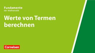 Werte von Termen berechnen  Fundamente der Mathematik  Erklärvideo [upl. by Arocet]