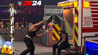 Braun Strowman vs Bronson Reed Ambulance Match Survivor Series War Games Steel Steps Throw [upl. by Pegma126]