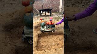 Teddy aur jeep 😀😀 dumper cutebaby automobile damper toys jcb funny dump [upl. by Lahcim]