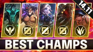 BROKEN Champions In 1411 for FREE LP  BEST CHAMPS to MAIN for Every Role  LoL Guide Patch 1411 [upl. by Musser]