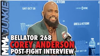 Corey Anderson rates Vadim Nemkov sees him as a fresh hot pocket  Bellator 268 [upl. by Anihcak]