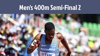 WATCH Mens 400m semifinal 2 List amp Stats  Paris 2024 Olympics [upl. by Naoh810]