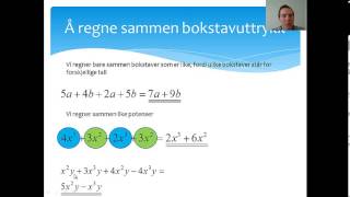 Potenser og regning i algebra [upl. by Esahc132]