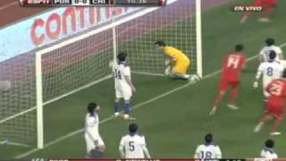 Portugal vs Chile 11  Varela Goal  26032011 [upl. by Bouton]