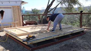 Yardline Stirling Shed  Walls Go Up Pt 5 of the Build [upl. by Llehsor310]