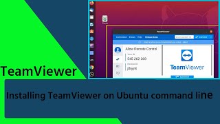 Installing TeamViewer on Ubuntu command line [upl. by Northey110]