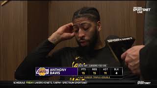 Anthony Davis POSTGAME INTERVIEWS  Los Angeles Lakers loss to Utah Jazz 132125 [upl. by Elfrida]