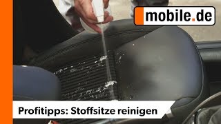 Flecken von Stoffsitzen entfernen  mobilede Profitipps [upl. by Artapoelc]