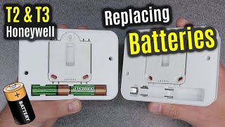 Honeywell Home T2 T3 Battery Replacement [upl. by Rech]