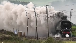 34067 Tangmere Thundering up Shap amp gliding across Arnside viaduct [upl. by Aryad]