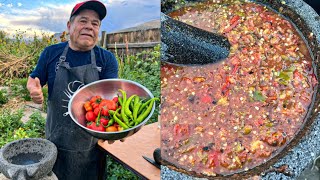 Como Hacer Una Salsa De Molcajete Auténtica💯🌿🌶Receta Especial [upl. by Arvell]