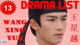 王星越 Wang Xing Yue  Drama List  Wang Xingyue s all 13 dramas  CADL [upl. by Doehne]