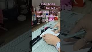 scrapbooking Tuto boite facile pour le calendrier de lavent [upl. by Early]