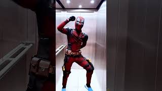 Deadpool dancing in the elevator deadpool3 harleyquinn dance [upl. by Lessig251]