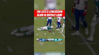 Tua Suffers Another Concussion in Buffalo Game – Hard Hit by Damar Hamlin shorts short [upl. by Sidwell803]