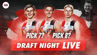 A BIG night for St Kilda  2024 AFL DRAFT NIGHT LIVE [upl. by Nosiaj]