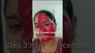 Day 11 beetroot facial30days30tipsfacialdiyskincarefacemaskbeautyshortstrending [upl. by Nrek575]