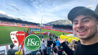 SPONTAN in die SCHWEIZ und wurde POSITIV ÜBERRASCHT🔥🇨🇭  FC SION vs FC STGALLEN 1879  Stadionvlog [upl. by Nine]