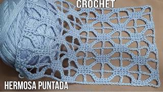 Hermosa puntada calada a crochet o ganchillo paso a paso blusas salidas de playa chalecos y mas [upl. by Eylloh]