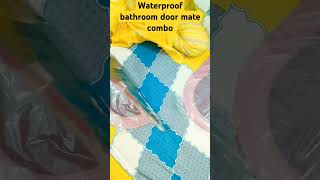 Waterproof bathroom door mat comboonlineshopping shortvideos viralvideos meeshoonlineshoping [upl. by Ehttam640]