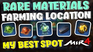 MIR4  RARE MATERIALS FARM LOCATION  ITO YUNG BEST SPOT KO TRY NYO NA [upl. by Isiahi]