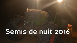 Semis de ray grass 2016 de nuit [upl. by Daffie]