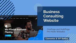 Clean Business Website One Page and MultiPage  Elementor Consulting Theme  Earna WordPress Theme [upl. by Aerdua735]