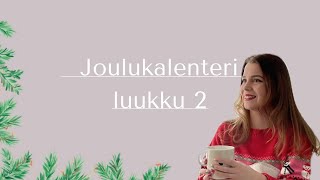 JOULUKALENTERI  luukku 2  KORISTELLAAN JOULUKUUSI 🎄✨ [upl. by Naenej]