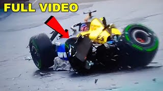 Alex Albon crash  Formula 1 Alex albon crash video  2024 Sao Paulo Grand Prix [upl. by Elauqsap]