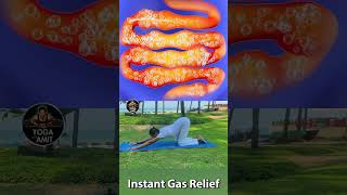 Gas Relief Yoga🔥 Get Rid of Trapped Gas in Stomach gasrelief bloatingrelief fart [upl. by Cissej]