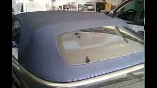 How to manually open convertible Mercedes CLK Soft Top [upl. by Yevrah]