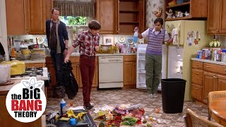 Bernadette gets Howard Raj and Stuart to Clean the House  The Big Bang Theory [upl. by Tcideneb]