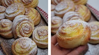 Unglaublich leckere Puddingschnecken selber backen  ganz einfach gemacht [upl. by Ailahk]