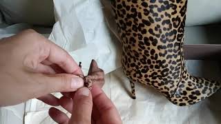 Gianvito Rossi Hunter Boots Leopard Print Unboxing [upl. by Hinson345]