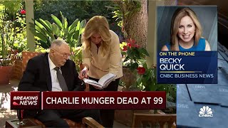 CNBCs Becky Quick looks back on the life and legacy of Charlie Munger [upl. by Oinafipe388]