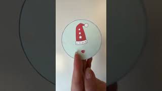 Make a Christmas thaumatrope with kids shorts [upl. by Caraviello429]