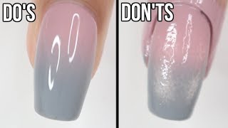 DOs amp DONTs Ombré Nails  how to do ombré nails with regular polish [upl. by Jillana]