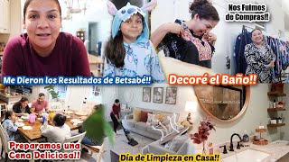 Nos Dieron sus Resultados🤗Me las lleve de Compras👗Decorando Nuestro Baño🍂Limpieza a Toda la Casa🫣 [upl. by Eeraj]