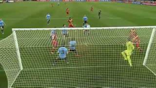 Handball by Suarez from Uruguay Ghana VS Uruguay 2010 live [upl. by Ytineres61]