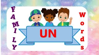 Word Family  un How to Teach Phonics at am an ad  Phonics CVC Words for Kindergarten [upl. by Sutelc150]