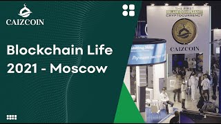 Caizcoin  Blockchain Life 2021 Moscow  Islamic Coin Based On Blockchain Technology [upl. by Kattie]